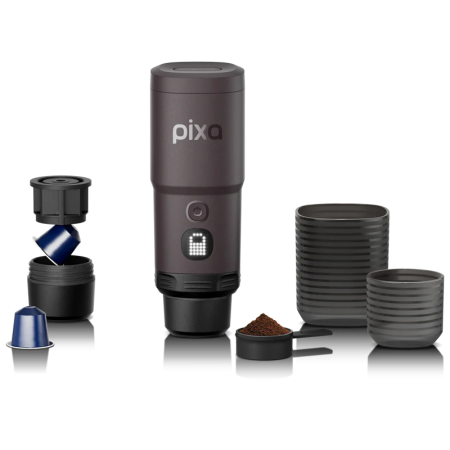 Электрическая портативная эспрессо машина Pixapresso Dark Burgundy