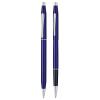Набор подарочный Cross Classic Century - Translucent Blue Lacquer, шариковая ручка + ручка-роллер