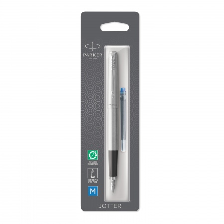 Ручка перьевая Parker Jotter Core F61 Stainless Steel CT M
