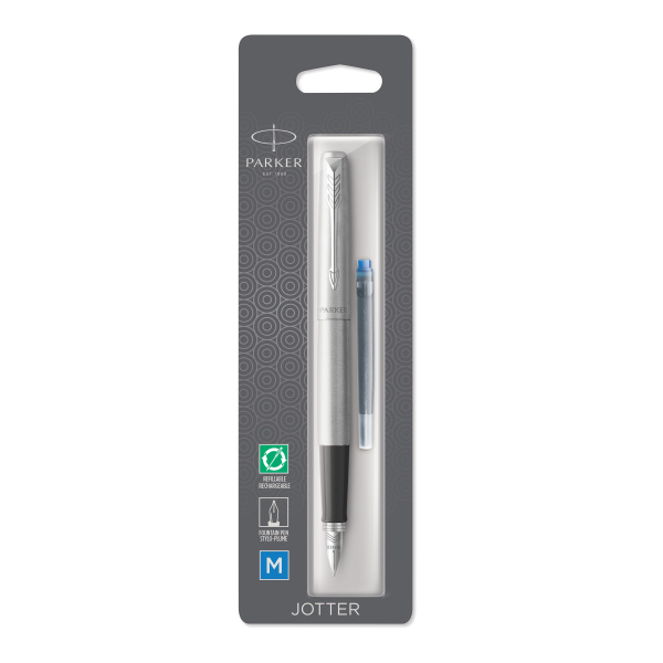 Ручка перьевая Parker Jotter Core F61 Stainless Steel CT M