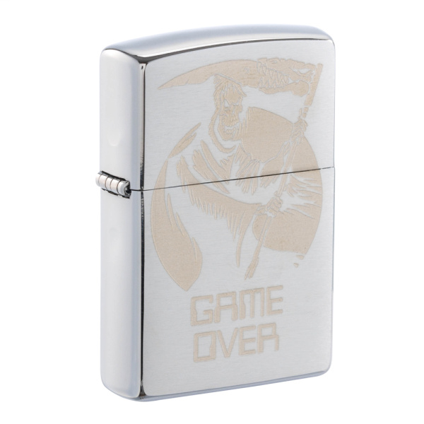 Зажигалка ZIPPO с покрытием Brushed Chrome 29696