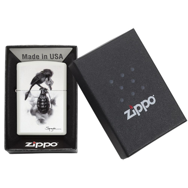 Зажигалка Zippo с покрытием White Matte