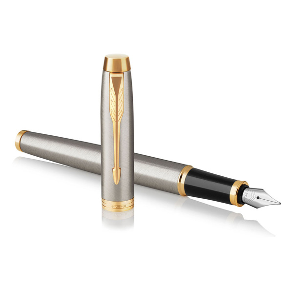 Ручка перьевая Parker IM Core Brushed Metal GT