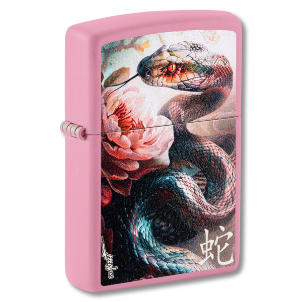 Зажигалка ZIPPO Mazzi® Anaconda с покрытием Pink Matte 46685