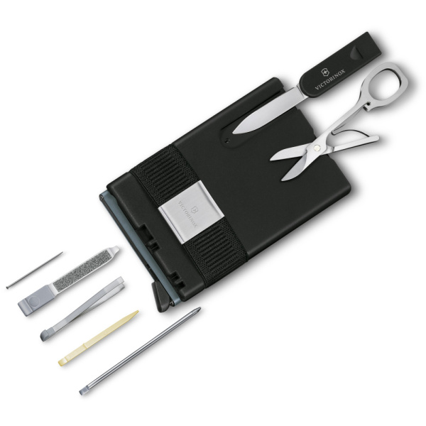 Карта-мультитул с картхолдером Victorinox SMARTCARD Wallet Sharp Gray