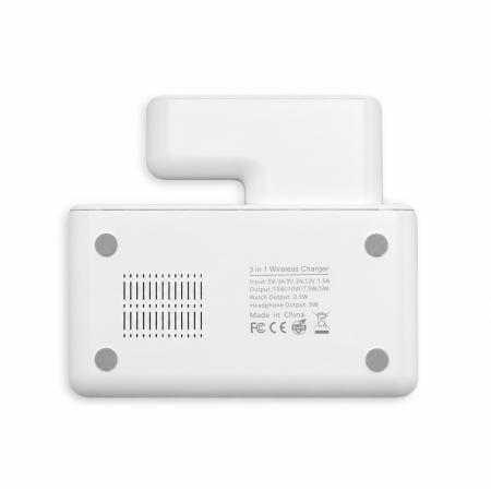 Беспроводное мультизарядное устройство Syntra 15W (3в1), белый