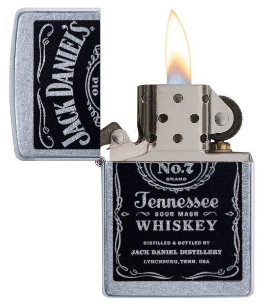 Зажигалка ZIPPO Jack Daniels® с покрытием Street Chrome 24779