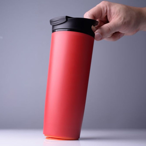 Термостакан fixMug красная с защитой от падения
