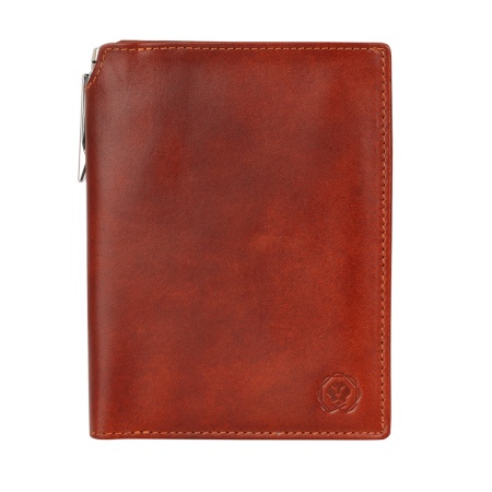 Бумажник для документов Cross Vachetta New Cognac, с ручкой Cross, рыже-коричневый
