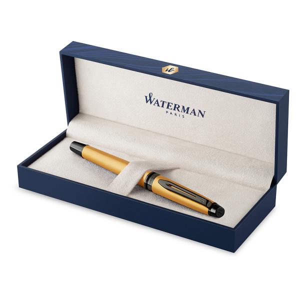 Ручка-роллер Waterman Expert DeLuxe - Metallic Gold RT