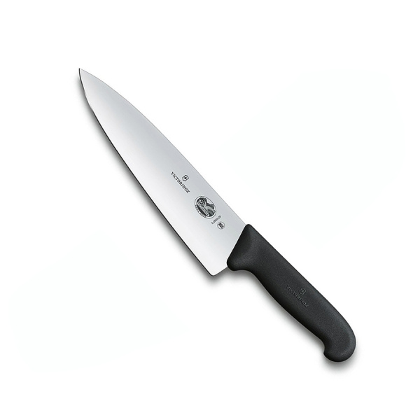 Нож Victorinox разделочный, лезвие 20 см широкое, черный