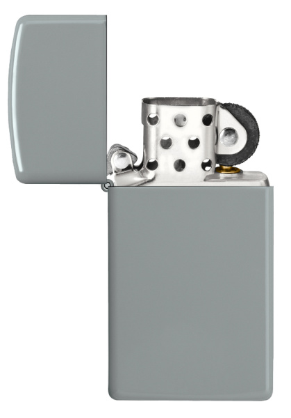 Зажигалка ZIPPO Slim® с покрытием Flat Grey 49527