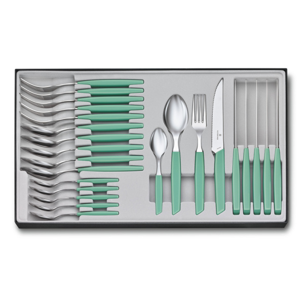 Набор из 24 столовых принадлежностей VICTORINOX Swiss Modern: 6 ножей для стейка 6.9096.12W41.24