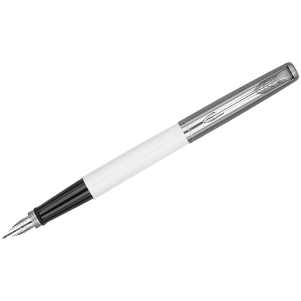 Ручка перьевая Parker "Jotter Originals White Chrome CT"