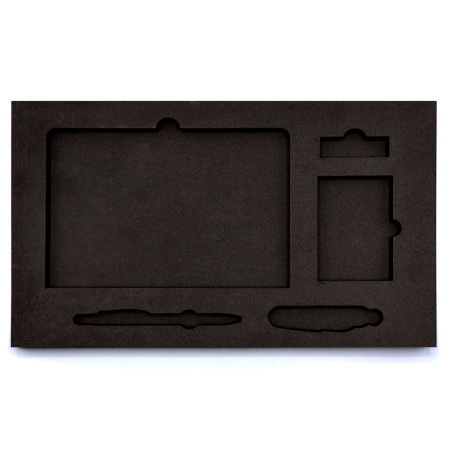 Ложемент ЭВАлюция-1 под заказ 3 слоя (5мм+10мм+10мм), чёрный