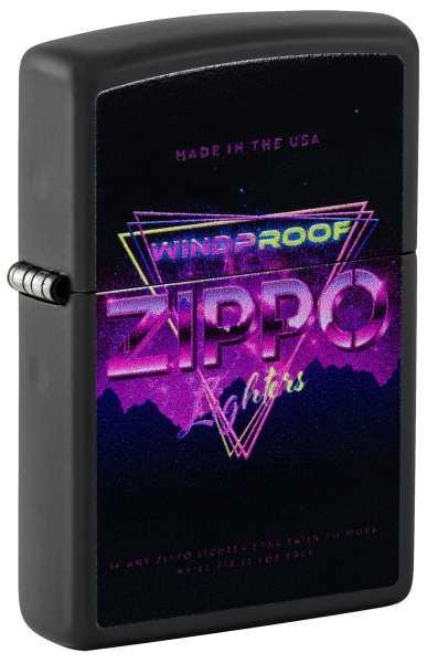 Зажигалка ZIPPO Sign Design с покрытием Black Matte 46247