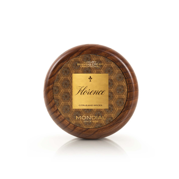 Крем для бритья в деревянной чаше MONDIAL FLORENCE LUXURY SHAVING CREAM TRADITIONAL CL-140-FLO