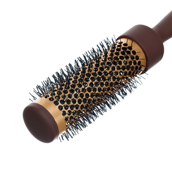 Брашинг Dewal Beauty серия "Молочный шоколад" с керамическим покрытием и ручкой Soft touch 35мм