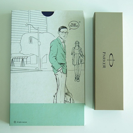 Подарочный набор ручка Parker Jotter CT + блокнот ThINKme