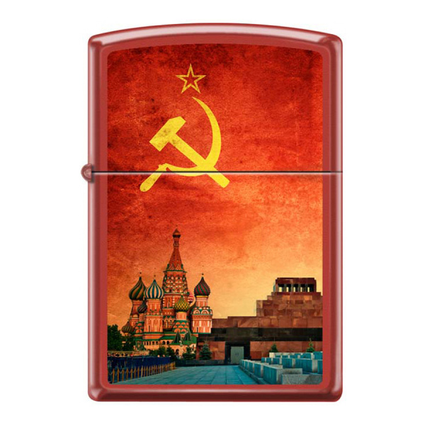 Зажигалка Zippo Красная Москва
