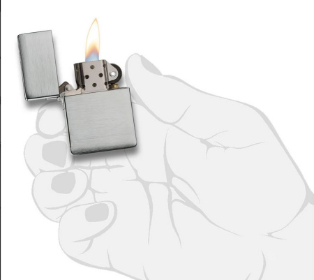 Зажигалка ZIPPO 1935 Replica™ с покрытием Brushed Chrome 1935.25