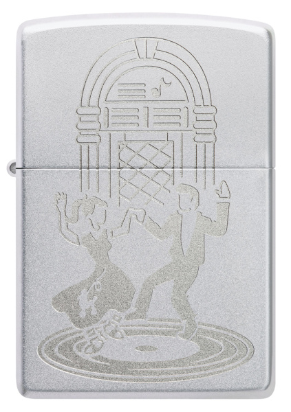 Зажигалка ZIPPO Vintage Dance с покрытием Satin Chrome 48728