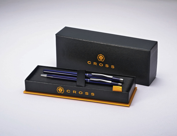 Набор Cross Classic Century Translucent Blue Lacquer: шариковая ручка и ручка-роллер AT0088-112