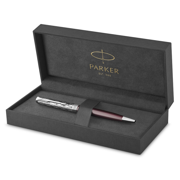Шариковая ручка Parker Sonnet Premium K537 - Metal Red CT