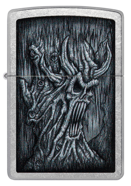 Зажигалка ZIPPO Evil Tree с покрытием Street Chrome 48681
