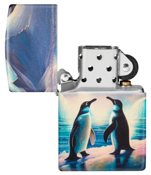 Зажигалка ZIPPO Penguin с покрытием Glow In The Dark Green 46014