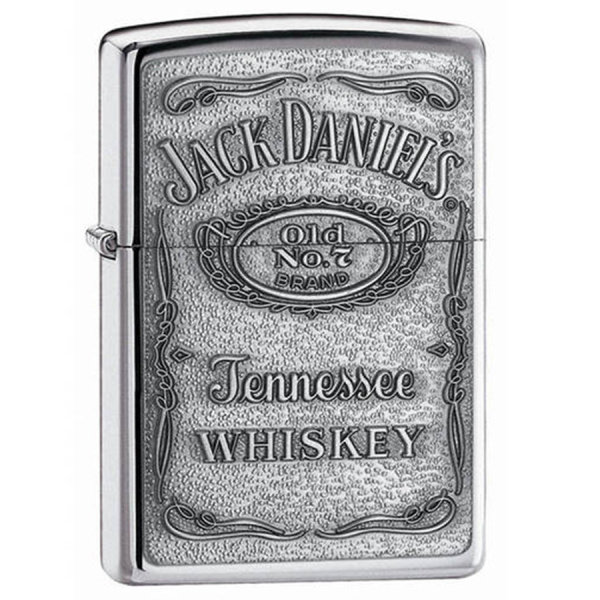Зажигалка Zippo Jack Daniel's® Label-Pewter Emblem