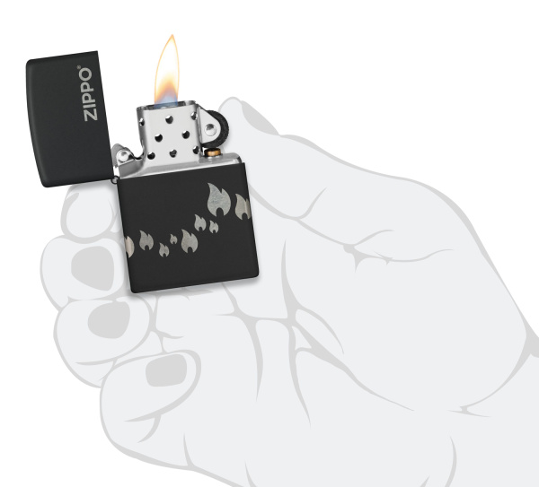 Зажигалка ZIPPO Classic с покрытием Black Matte 48980