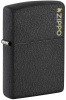 Зажигалка ZIPPO Logo с покрытием Black Crackle™ 236ZL