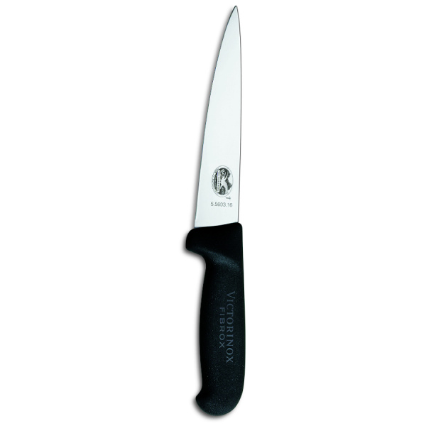 Нож Victorinox для разделки мяса, лезвие 20 см, черный