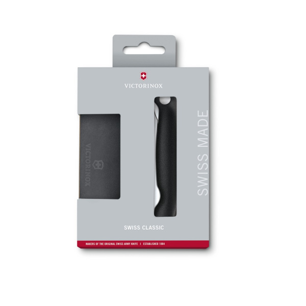Набор Swiss Classic: складной нож для овощей (black) и разделочная доска VICTORINOX