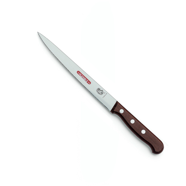 Нож Victorinox филейный рыбный, лезвие 18 см, дерево