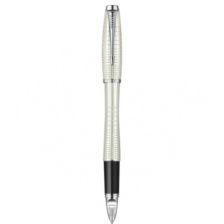 Ручка 5й пишущий узел Parker Urban Premium F504, Pearl Metal Chiselled