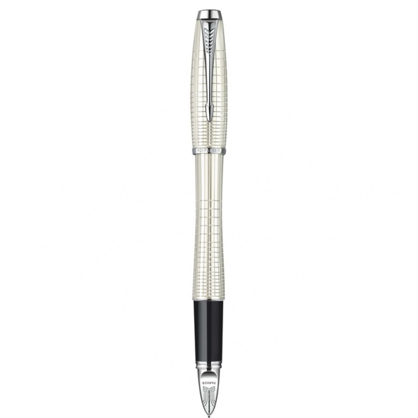 Ручка 5й пишущий узел Parker Urban Premium F504, Pearl Metal Chiselled