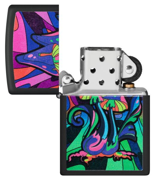 Зажигалка ZIPPO Counter Culture с покрытием Black Light 48386