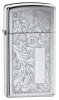Зажигалка ZIPPO Slim® Venetian® с покрытием High Polish Chrome 1652