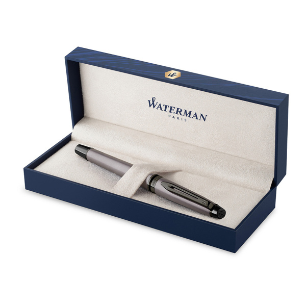 Перьевая ручка Waterman Expert DeLuxe - Metallic Silver RT