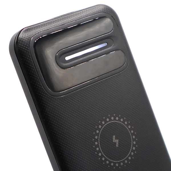 Внешний аккумулятор Odyssey, 10000 mAh с беспроводной зарядкой, черный