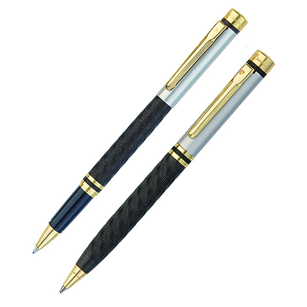 Набор подарочный Pierre Cardin Pen&Pen - Matte Black, шариковая ручка + ручка-роллер
