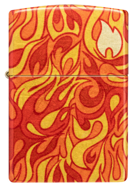 Зажигалка ZIPPO Fire с покрытием 540 Tumbled Brass 48981