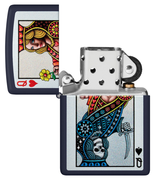Зажигалка ZIPPO Queen Design с покрытием Navy Matte 48723