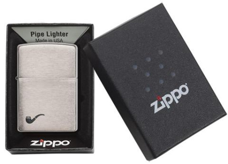 Зажигалка Zippo Pipe Lighter / Brushed Chrome