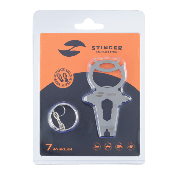 Мини-мультитул карманный Stinger NGL040-SB