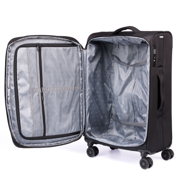Чемодан TORBER Brosno T1901M-Black