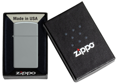 Зажигалка ZIPPO Slim® с покрытием Flat Grey 49527
