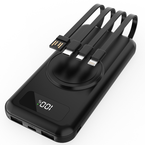 Внешний аккумулятор Authority с беспроводной зарядкой (5W), 10000 mAh, чёрный